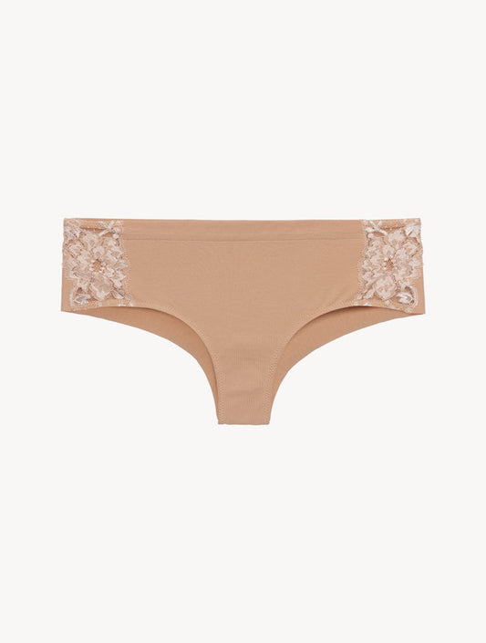 Nude cotton short briefs