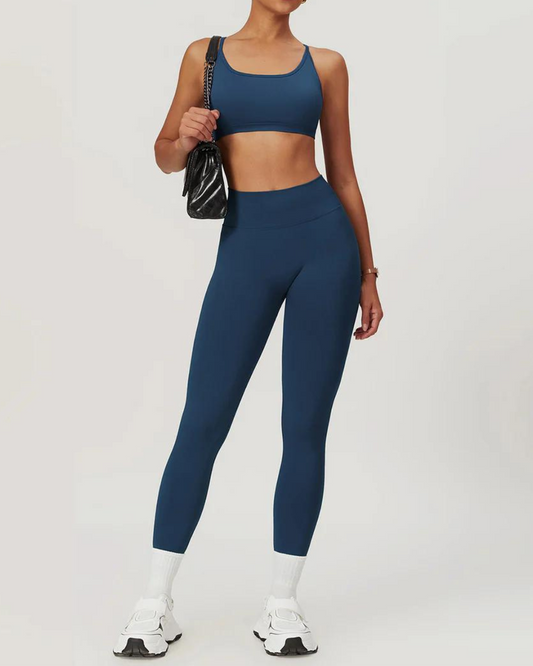 Seamless Cross Back Sports Bra