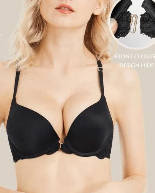 Front Closure Push Up Bra