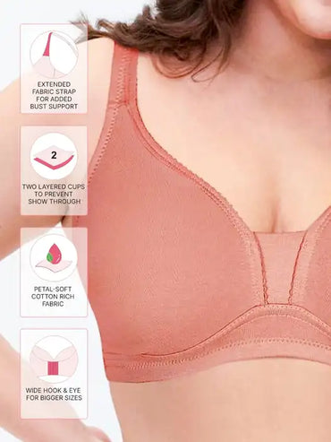 Moulded Plung Plus Size Bra