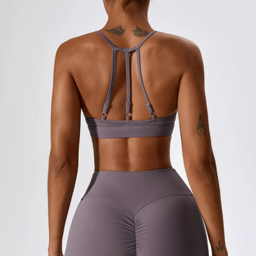 HIGH NECK SPORTS BRA